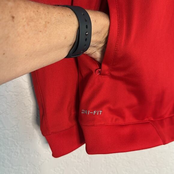 Nike Red Full Zip Jacket Snohomish United Soccer Football Washington Patch Logo - Picture 3 of 9